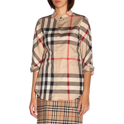 camicia burberry donna colletto blu|Camicie per donna di Burberry .